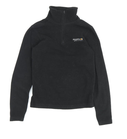 Regatta Boys Black Fleece Half-Zip Sweatshirt Size 6