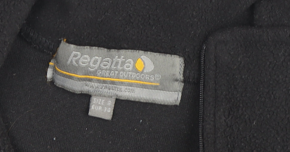 Regatta Boys Black Fleece Half-Zip Sweatshirt Size 6