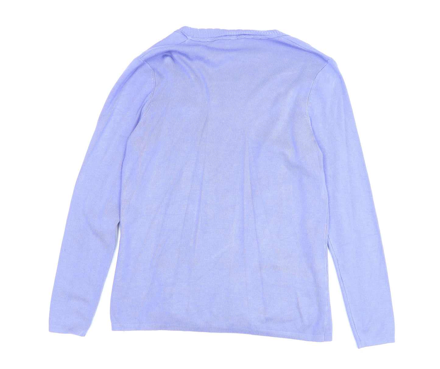 Eastex Women's Purple V-Neck Cardigan Size 10