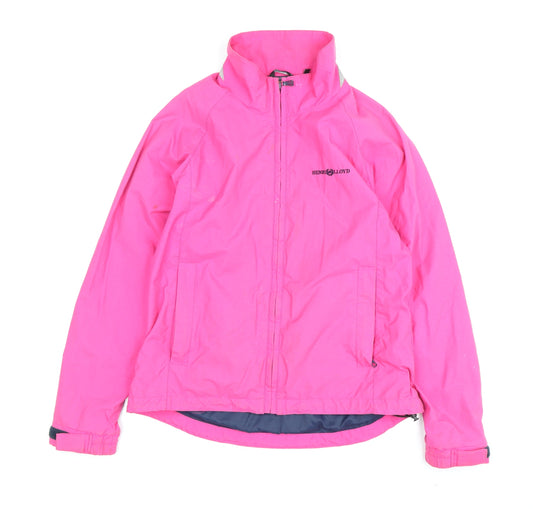 Henri Lloyd Women's Pink Windbreaker Jacket, Size 2, Casual