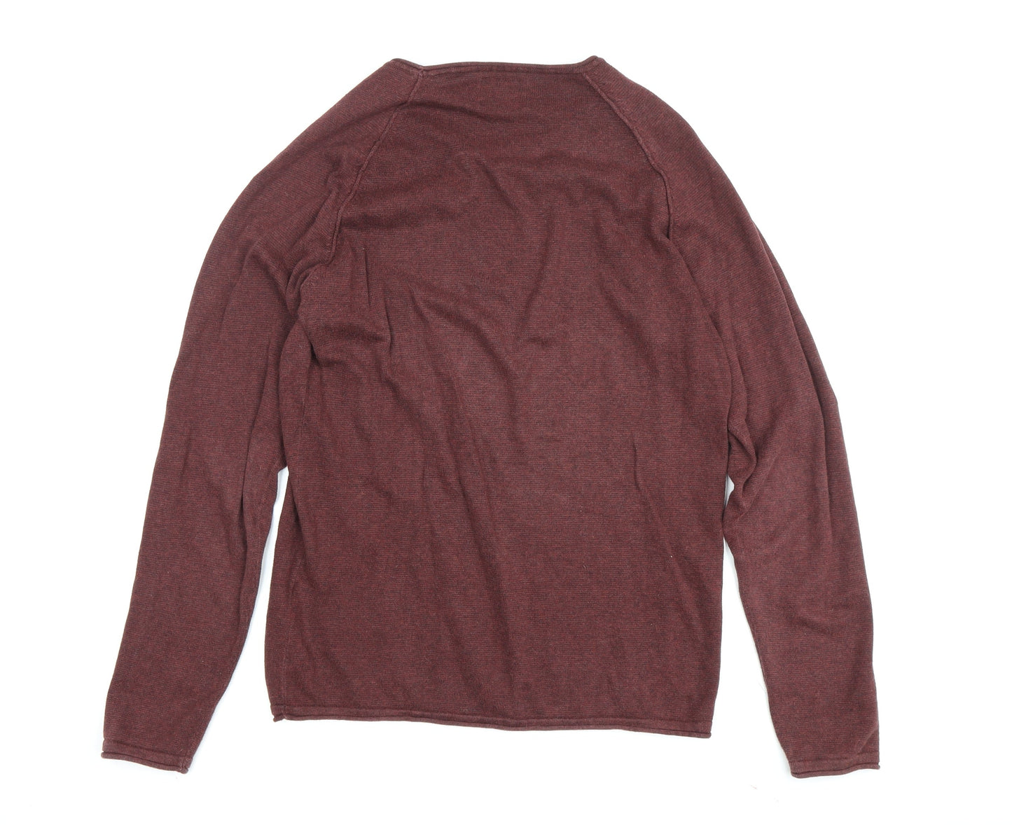 Jack & Jones Red Wool Men's S Pullover Jumper