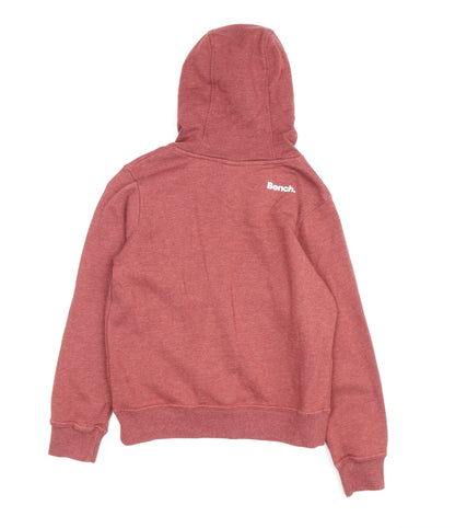 Bench Boys Red Pullover Hoodie, Size 9-10 Years, Casual Wear