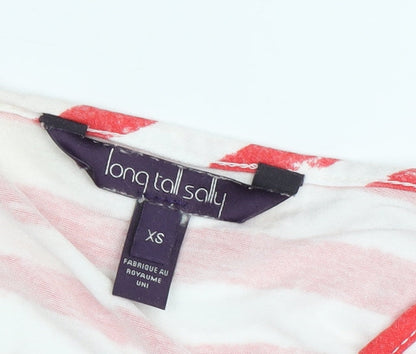 Womens UK Size XS Long Tall Sally Multicoloured Basic T-Shirt