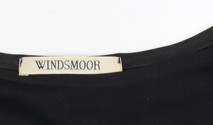Windsmoor Women's Black Size 14 Sleeveless Slip Dress