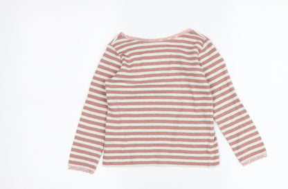 Boden Girls Multicoloured Jumper, Size 2-3, Glitter Stripes