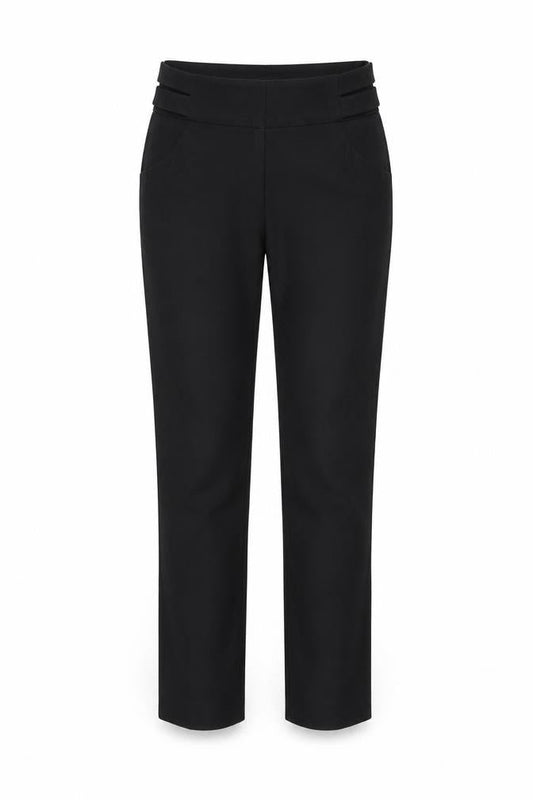 Womens UK Size XS Ted Baker Slim Fit Dress Pants Black Trousers