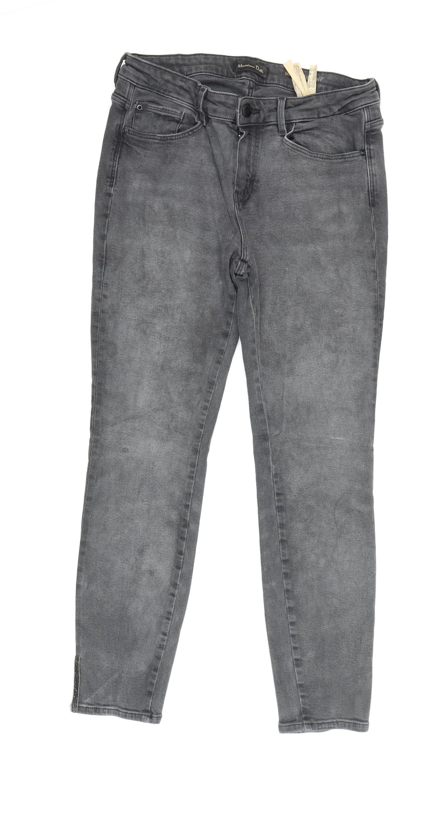 Massimo Dutti Women’s Grey Skinny Jeans Size 14