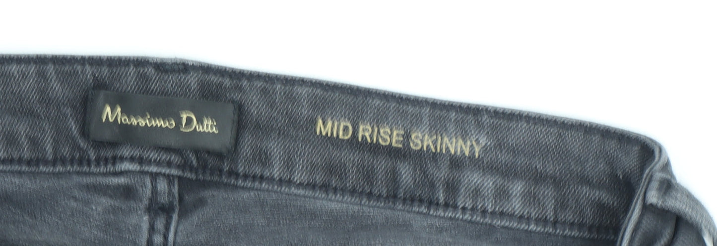 Massimo Dutti Women’s Grey Skinny Jeans Size 14