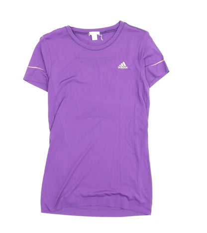 Womens UK Size 10 adidas Purple Athletic T-Shirt