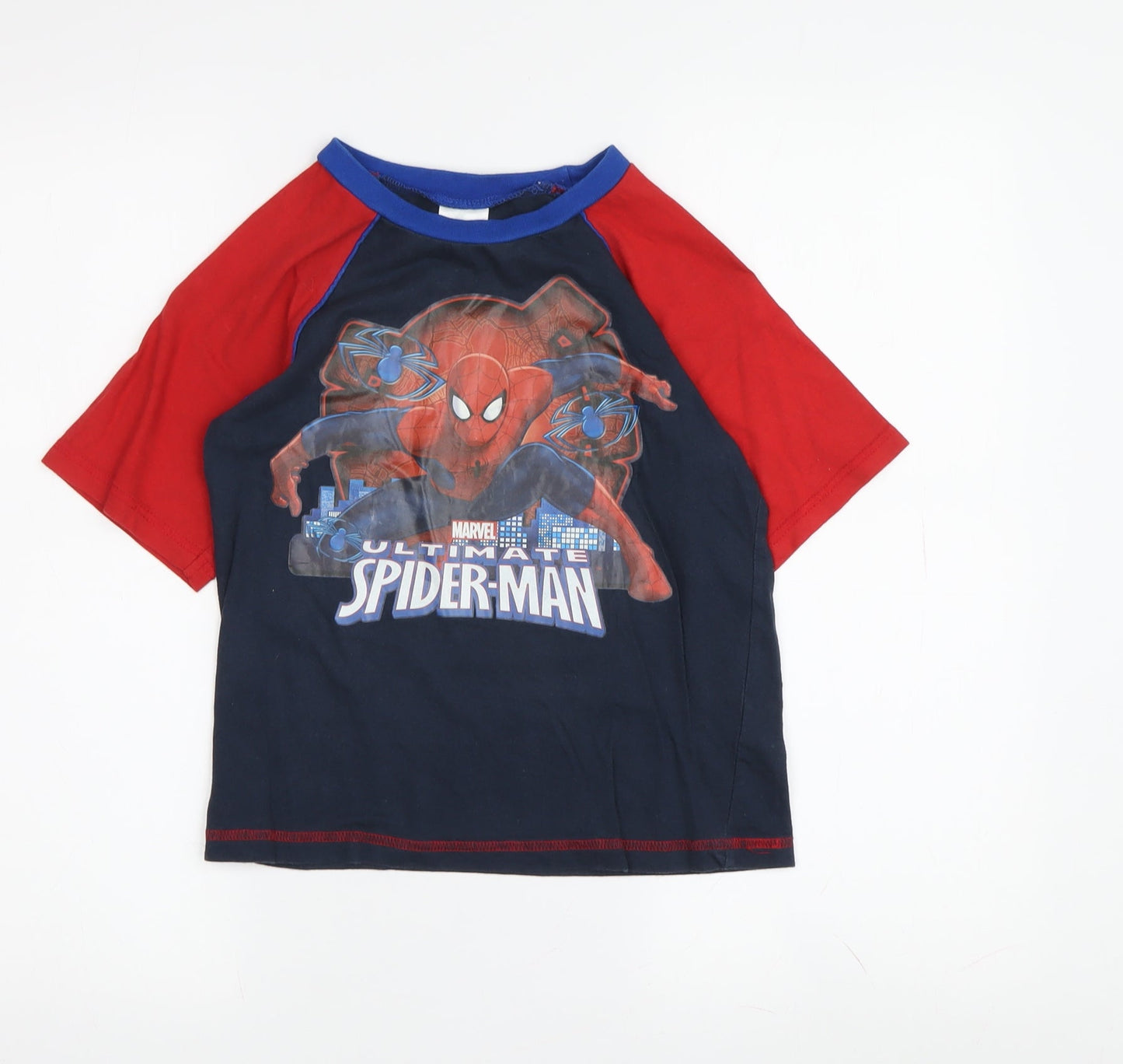 Marvel Boys Blue Red Spider-Man T-Shirt 7-8 Years
