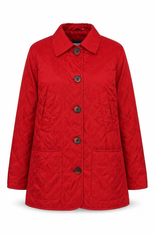 St. Bernard Women's Red Quilted Coat Size 12