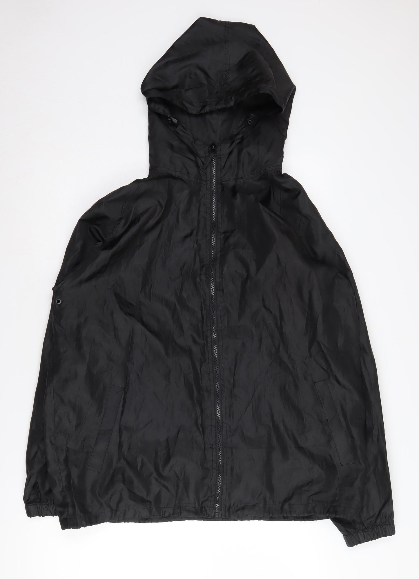 Mens UK Size M Outdoor Sportswear Black Windbreaker Coat