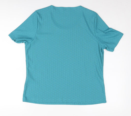 Womens UK Size 14 Eastex Blue  T-Shirt