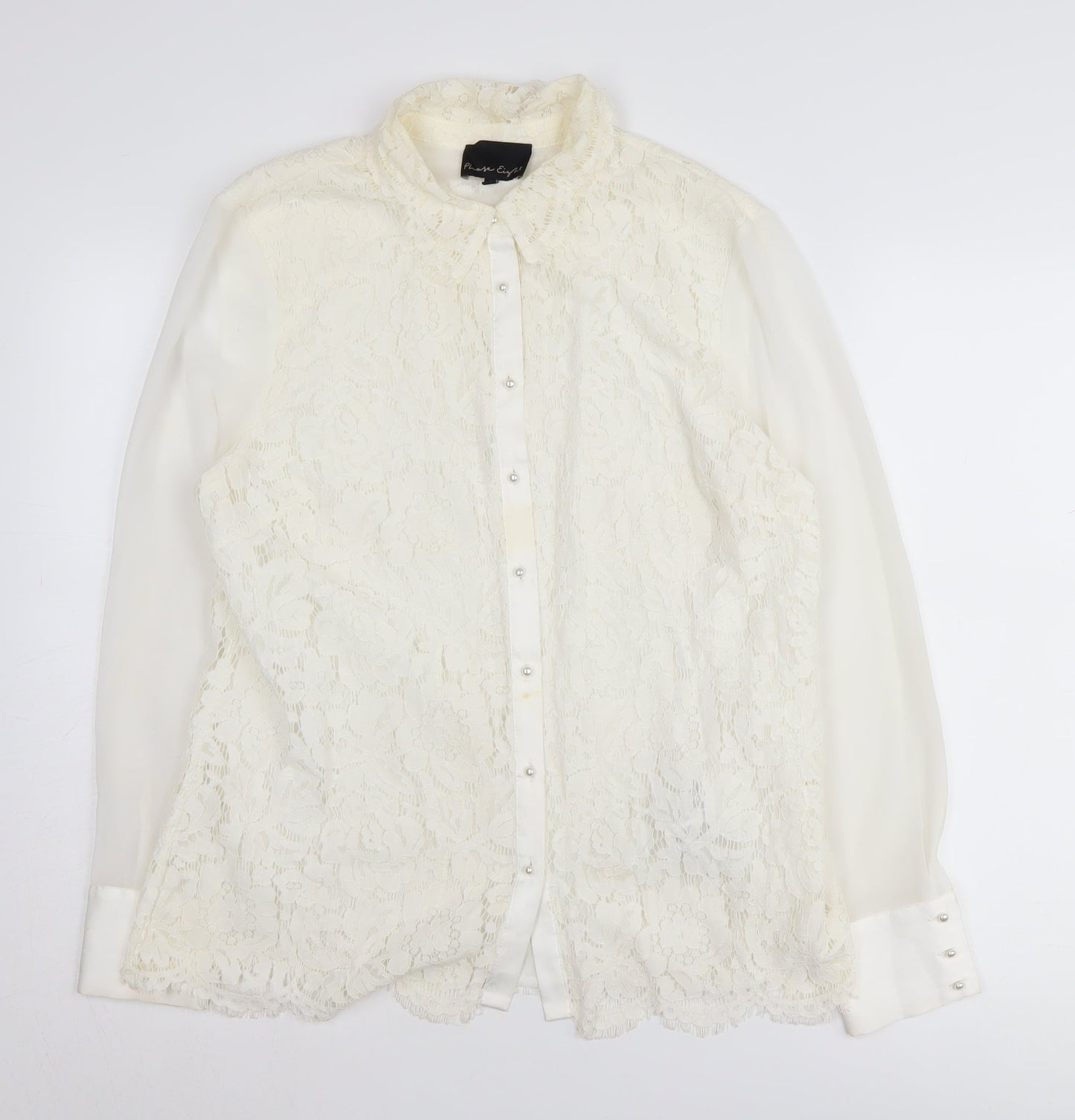 Womens UK Size 14 Phase Eight Ivory Tunic Blouse