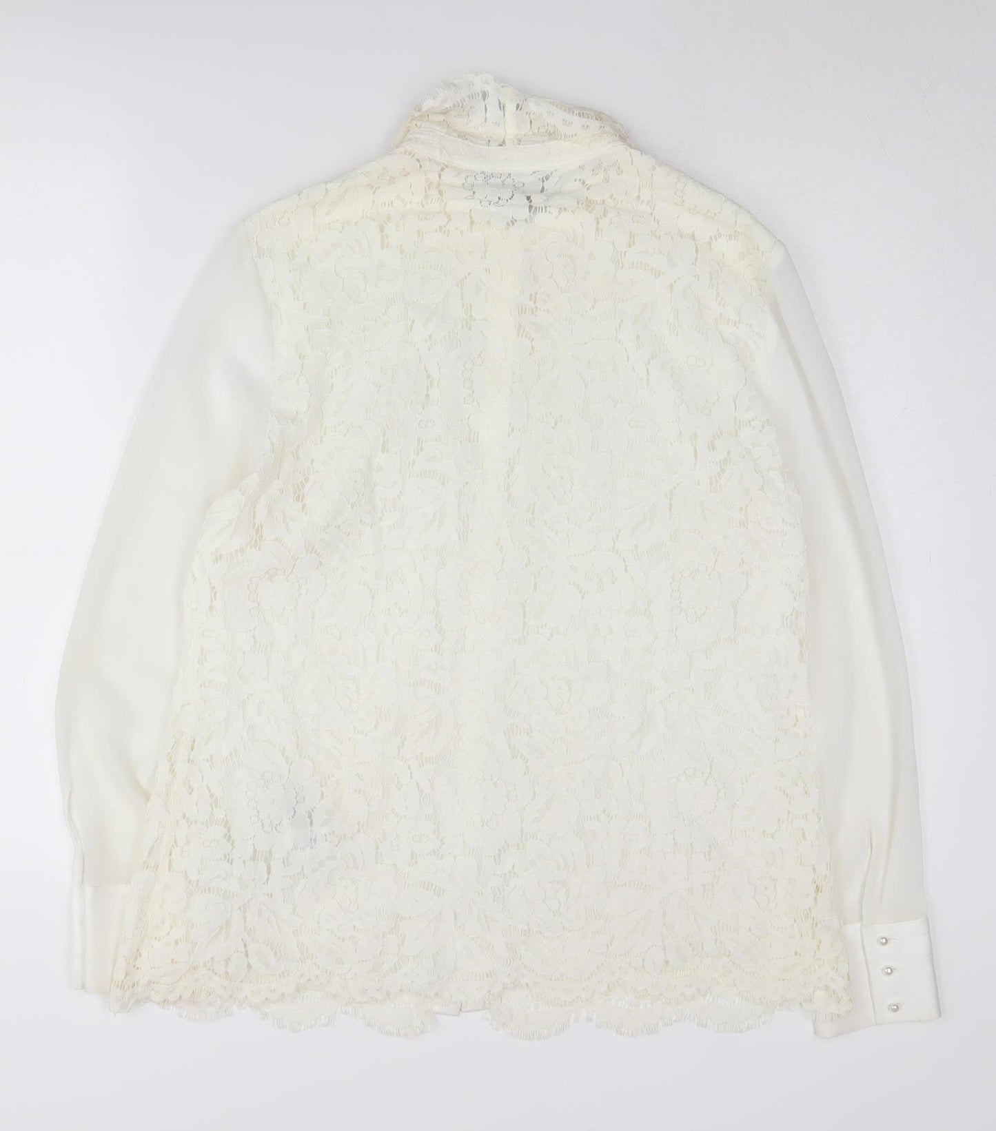 Womens UK Size 14 Phase Eight Ivory Tunic Blouse