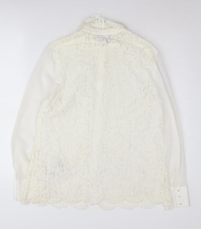 Womens UK Size 14 Phase Eight Ivory Tunic Blouse