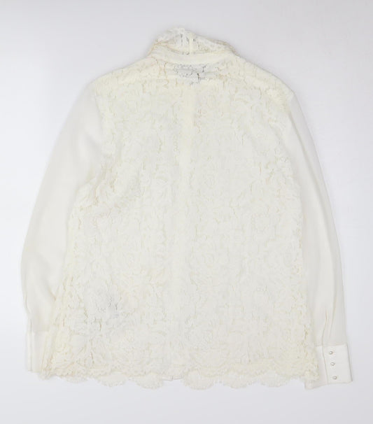 Womens UK Size 14 Phase Eight Ivory Tunic Blouse