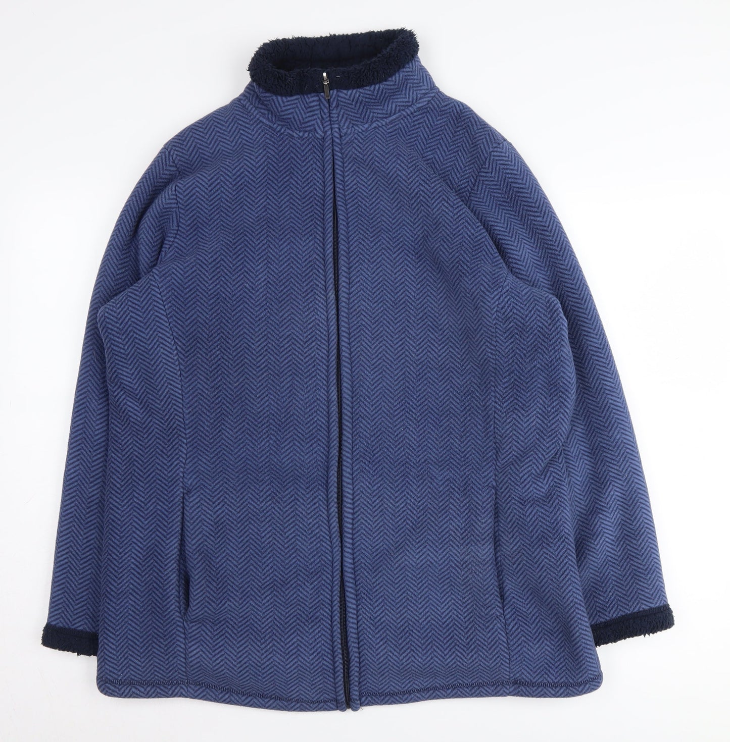 Womens UK Size M Bonmarché Blue Basic Jacket