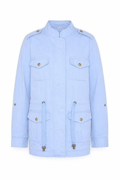Womens UK Size 12 Damart Blue Military Jacket