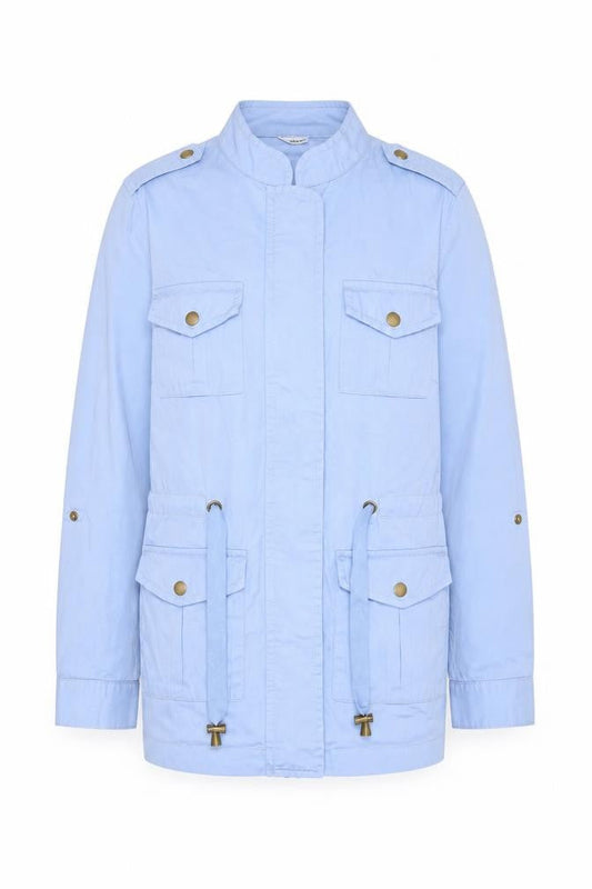 Womens UK Size 12 Damart Blue Military Jacket