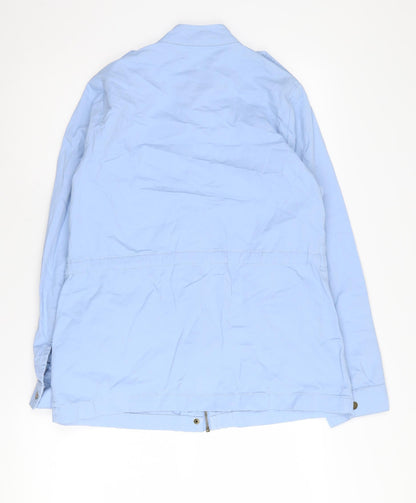 Womens UK Size 12 Damart Blue Military Jacket