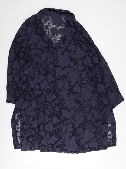 Windsmoor Women's Blue Floral Shirt Dress Size 16
