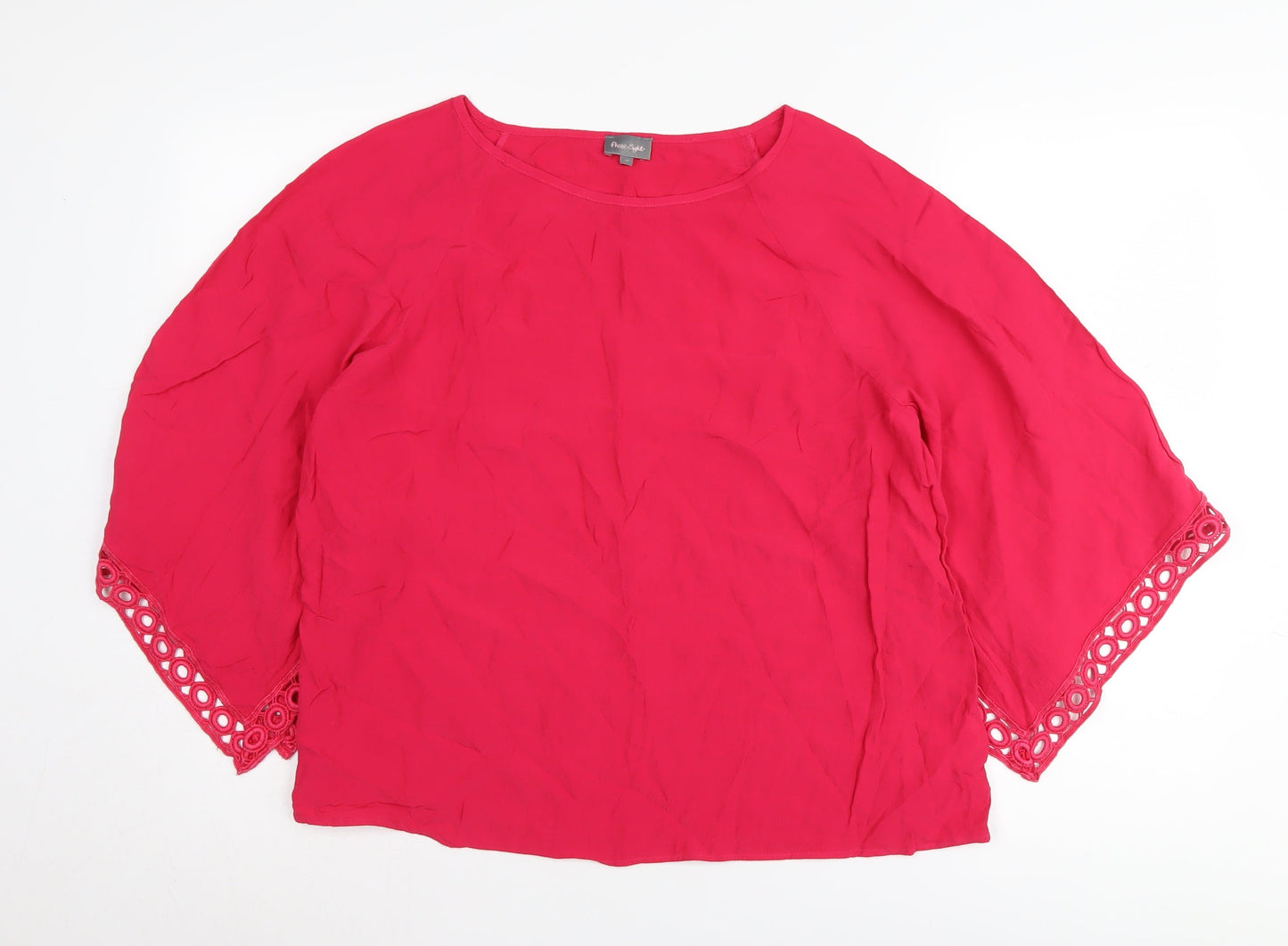 Womens UK Size 18 Phase Eight Red Tunic Blouse