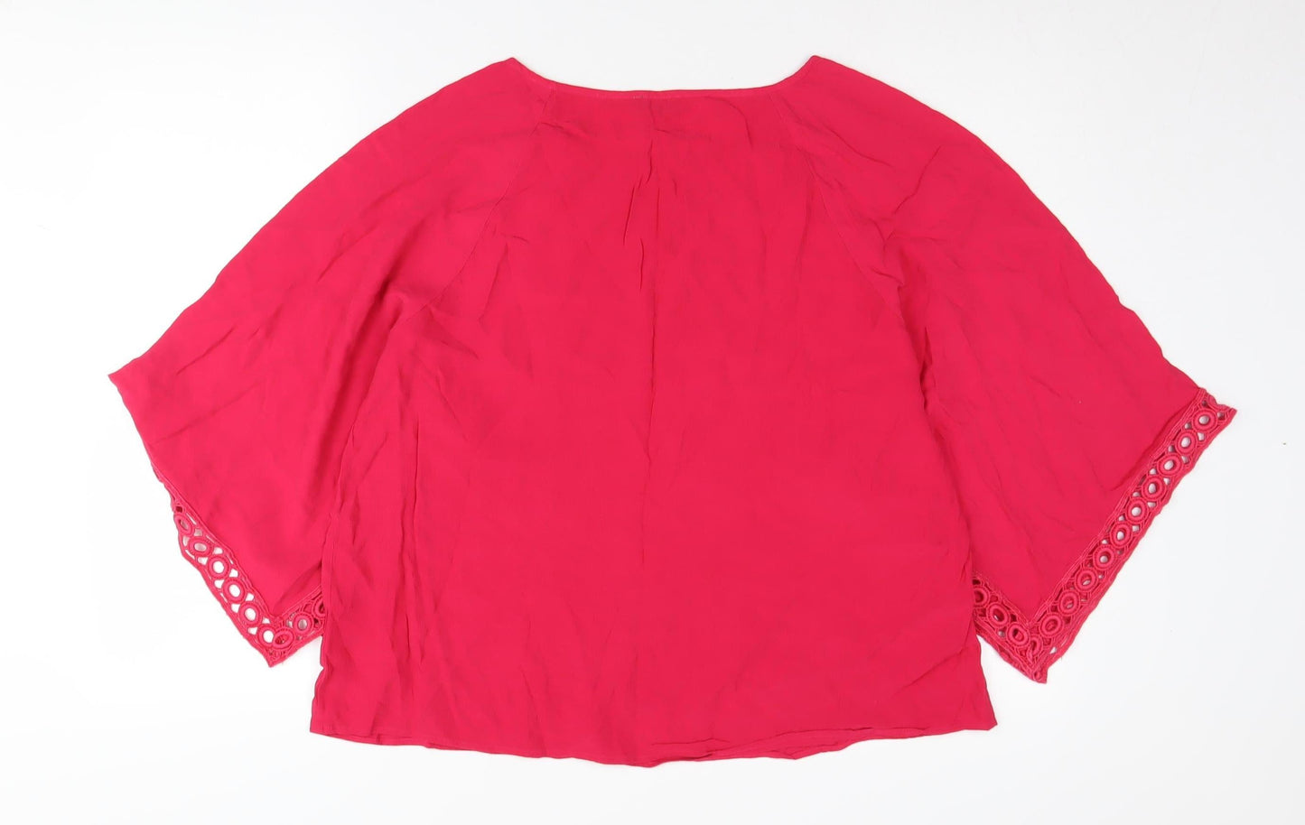 Womens UK Size 18 Phase Eight Red Tunic Blouse