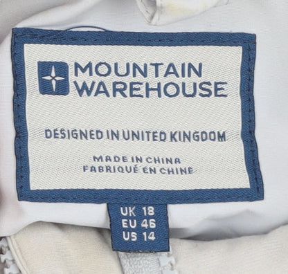Womens UK Size 18 Mountain Warehouse Grey Rain Coat