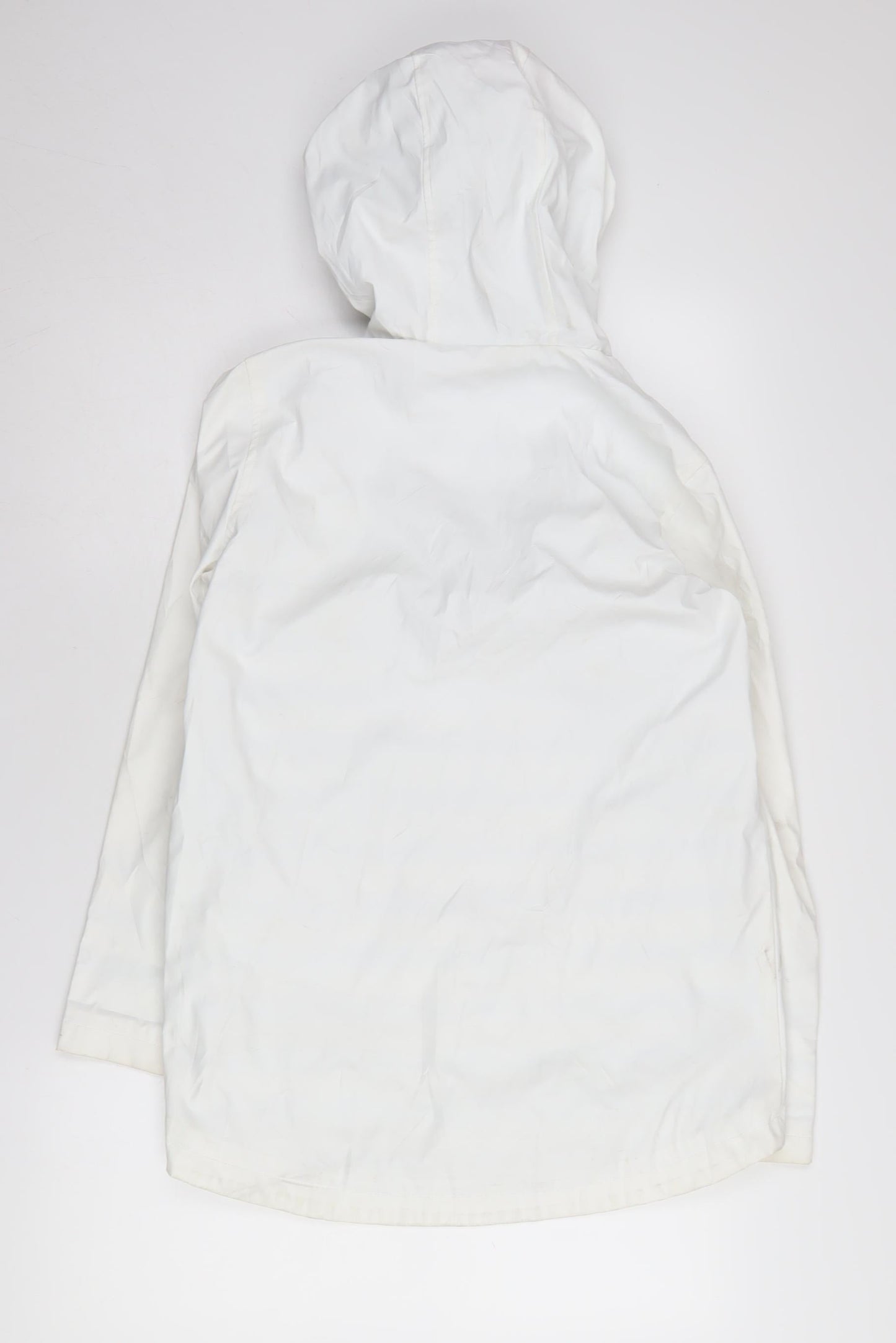Womens UK Size 10 Topshop White Rain Coat