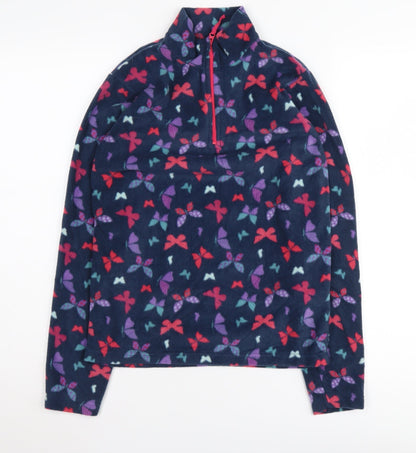 Mountain Warehouse Girls Multicoloured Butterfly Fleece Pullover 11-12 Years