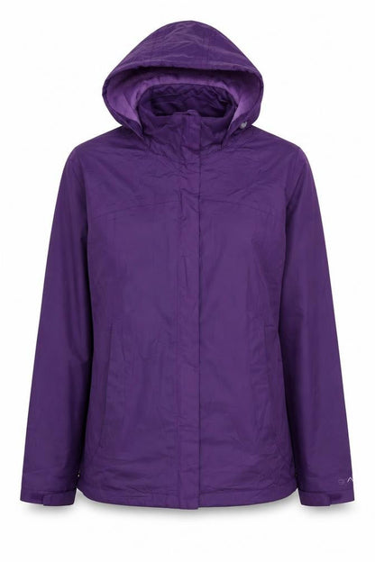 Womens UK Size 8 Granite Outdoors Purple Rain Coat