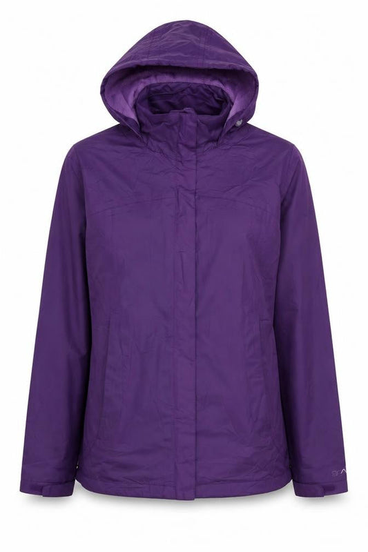 Womens UK Size 8 Granite Outdoors Purple Rain Coat