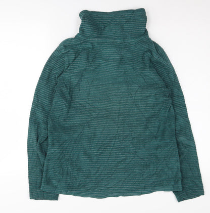 Regatta Women's Green Pullover 1/4 Zip Hoodie UK 14