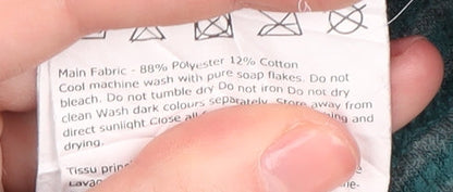 Regatta Women's Green Pullover 1/4 Zip Hoodie UK 14