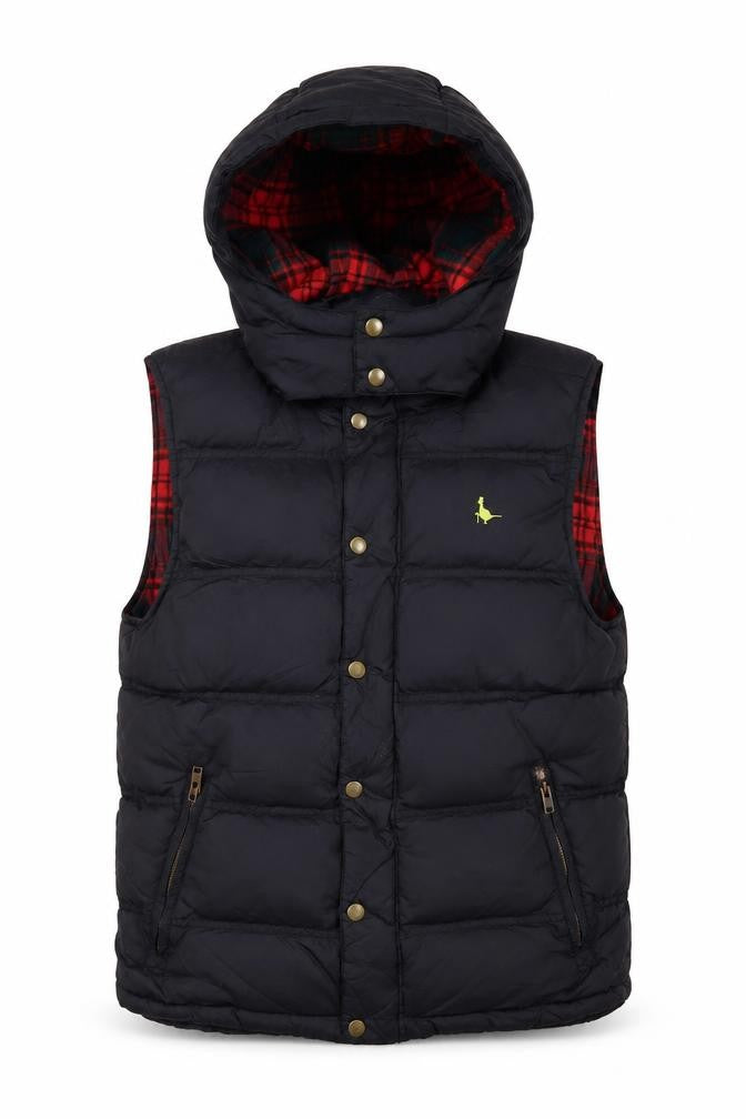 Jack Wills Women's Black Puffer Waistcoat Size S