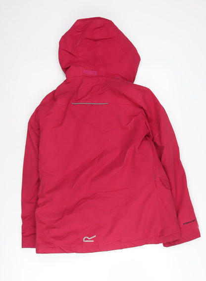 Womens UK Size 4 Regatta Red Rain Coat