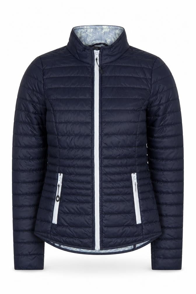 Womens UK Size XS C&A Blue Puffer Jacket