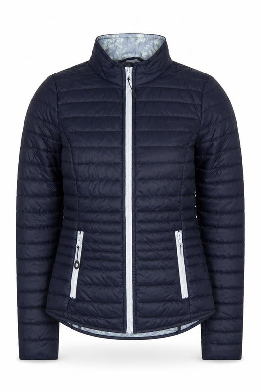 Womens UK Size XS C&A Blue Puffer Jacket