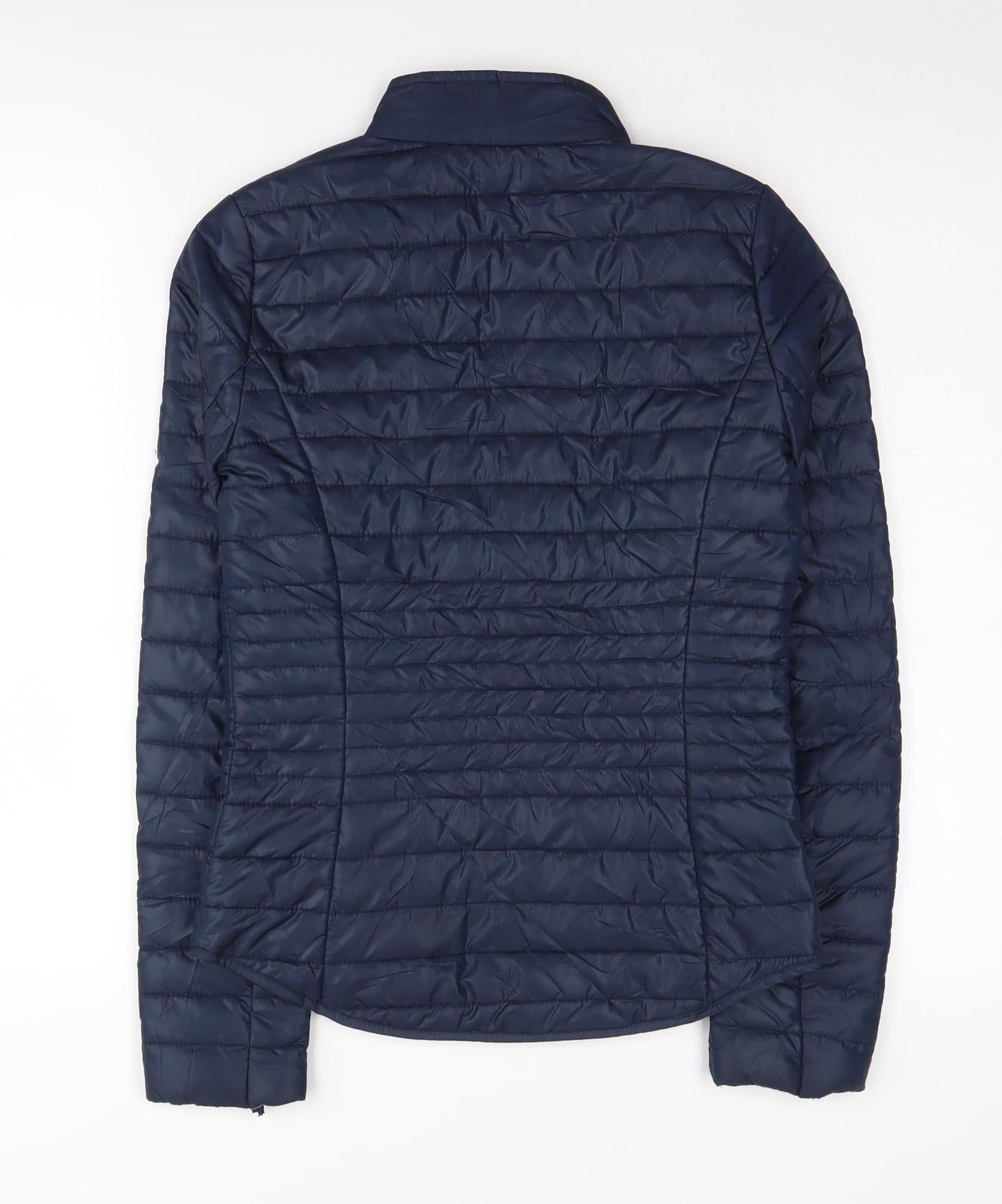 C&A Women's Blue Puffer Jacket XS, Casual, Zip Closure