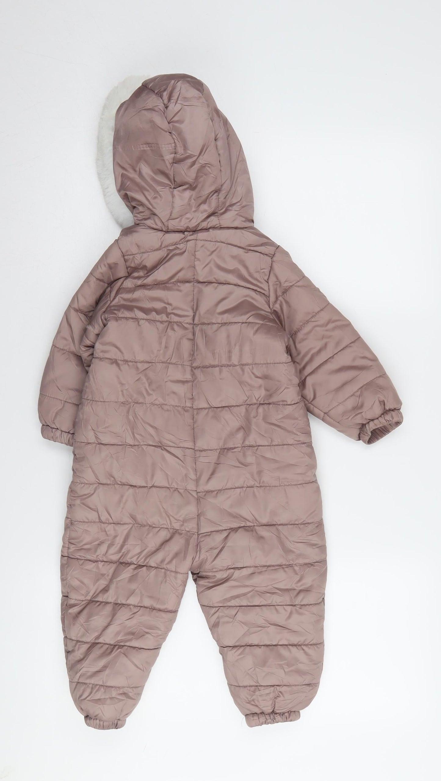 Very Unisex Baby Brown Snowsuit 12-18m Puffer Jacket