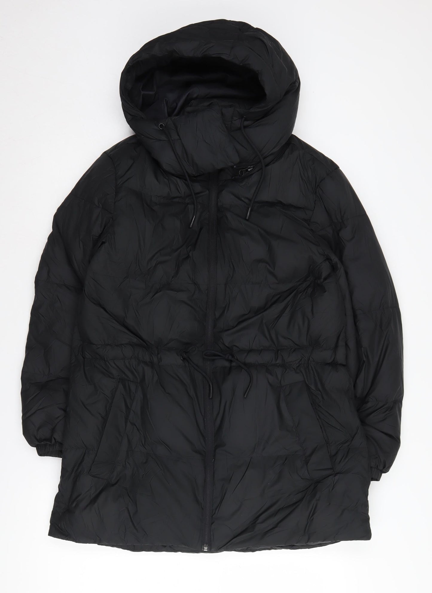 Womens UK Size 10 Marks and Spencer Black Puffer Jacket