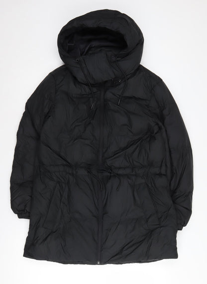 Womens UK Size 10 Marks and Spencer Black Puffer Jacket
