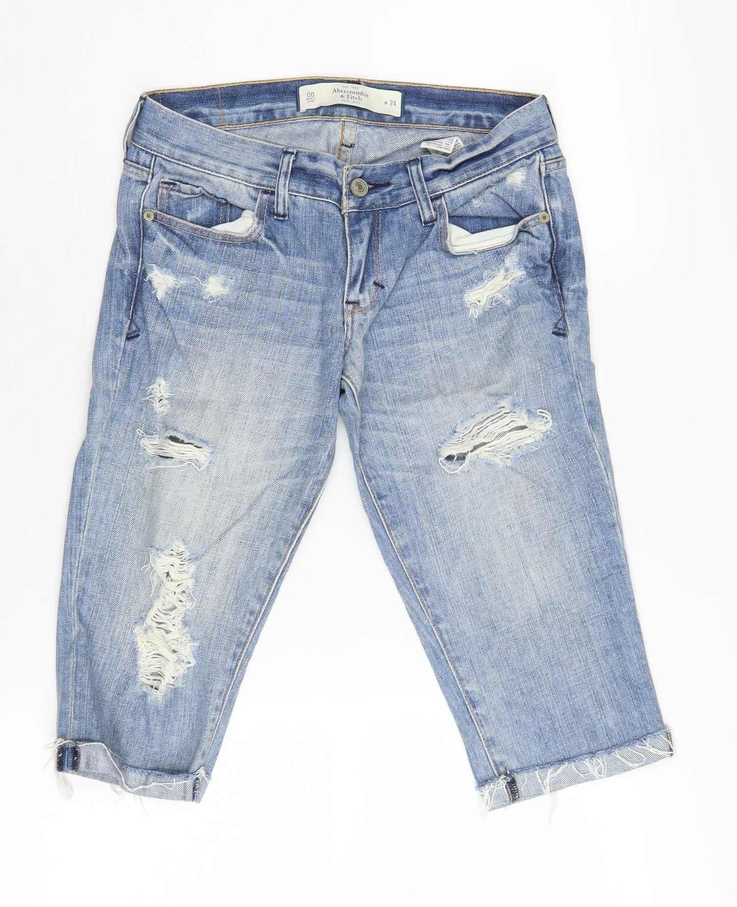 Abercrombie & Fitch Blue Teen Boyfriend Jeans, Size 00