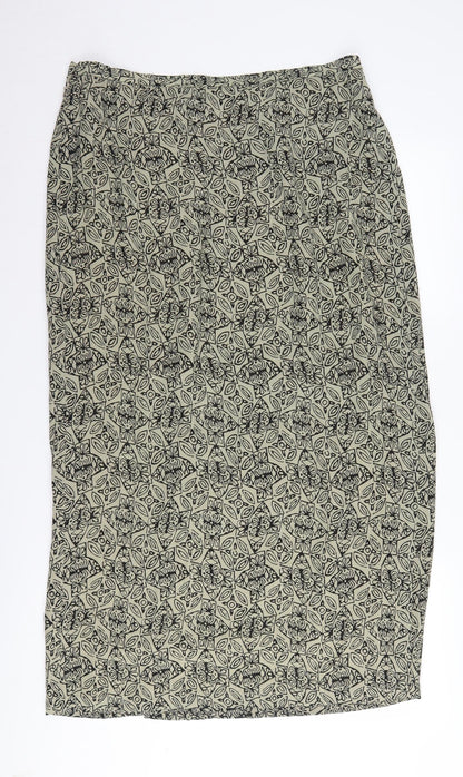 Windsmoor Women Beige Geometric Pencil Skirt Size 14