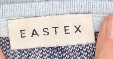 Eastex Women's Blue Check Pullover Jumper Size 14