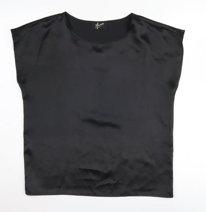 Womens UK Size 12 Amari Black Basic Blouse