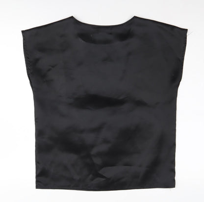 Womens UK Size 12 Amari Black Basic Blouse