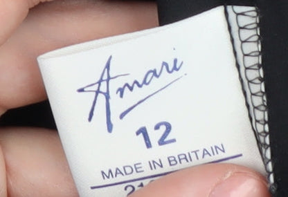 Womens UK Size 12 Amari Black Basic Blouse