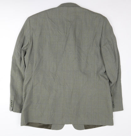 Mens UK Size 44 Van Heusen Regular Green Suit Jacket